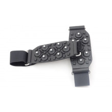 Non-Slip Mountain Chains - For Women, Rubber and Stainless Steel, Black