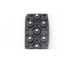 Non-Slip Mountain Chains - For Women, Rubber and Stainless Steel, Black