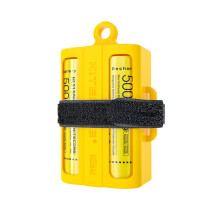 Baterijų laikiklis - Nitecore NBM41 4-Slot 21700 / 18650 Baterijų žurnalas Geltonas