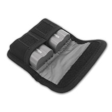 Camera accessory bag - Caruba battery holder for 2 batteries gray