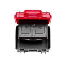 Case - Caruba Battery Box Small, Waterproof, Holds 1 Battery and 2 SD Cards