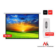 Projektoriaus ekranas - Maclean MC-562 110x145 cm 4:3 nuotolinio valdymo balta