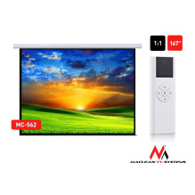 Projector screen - Maclean MC-562 110x145 cm 4:3 remote control white
