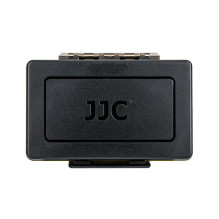 Dėklas - JJC BC 3XQD3 Multi Function Battery Case (laiko 2 baterijas, 3 atminties korteles, atsparus vandeniui)