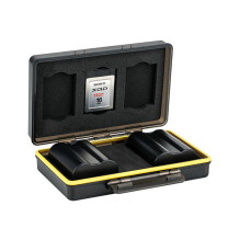 Case - JJC BC 3XQD3 Multi Function Battery Case (holds 2 batteries, 3 memory cards, waterproof)