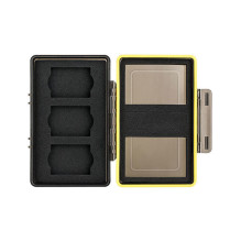 Case - JJC BC 3XQD3 Multi Function Battery Case (holds 2 batteries, 3 memory cards, waterproof)