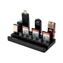 Biuro reikmenys - JJC UMS M1 Aliuminio Laikiklis Išmaniesiems Telefonams Ir USB Juodas