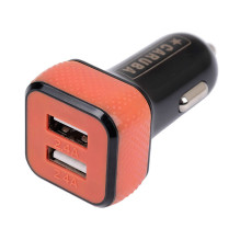 Car charger - Caruba Duo USB 4.8A charger 2 ports Black / Red