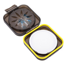 Kameros priedas - JJC drėgmės nepralaidus filtro dėklas mažas (iki 58mm, su silikageliu, O žiedais)