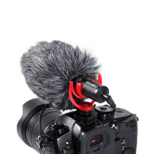 Microphone - Feelworld FM8 Mini Cardioid for Camera and Smartphone, Noise Reduction