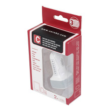 Automobilinis įkroviklis - Caruba Duo USB 4.8A Charger (2 Ports, White)