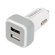 Automobilinis įkroviklis - Caruba Duo USB 4.8A Charger (2 Ports, White)