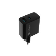 Charger - Natec Ribera 1x USB-A + 1x USB-C 45W Black Charger - Natec Ribera 1x USB-A + 1x USB-C 45W Black