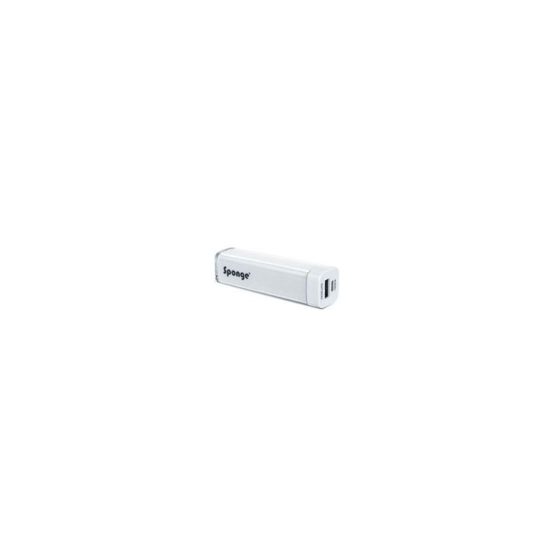 Išorinė baterija „Sponge“, 2600 mAh, balta