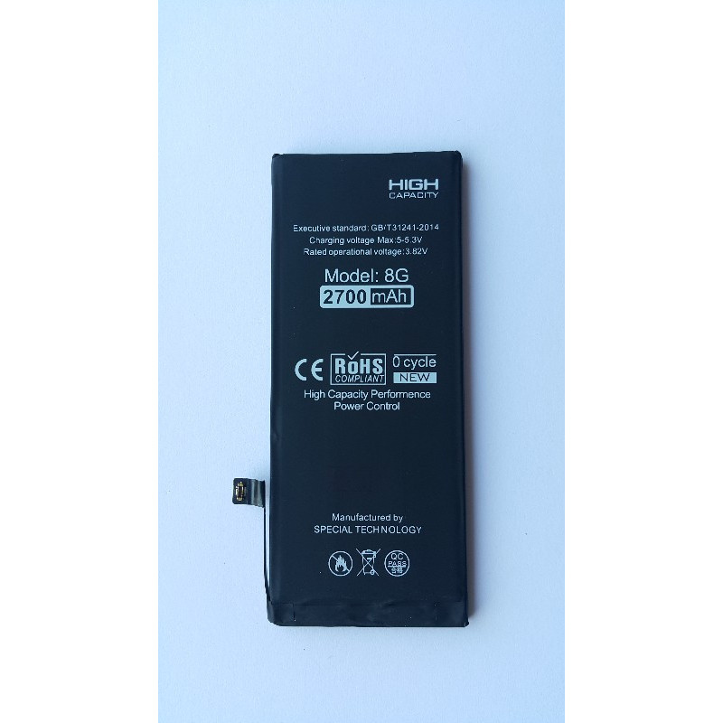 Akumuliatorius "Di-Power" (padidintos talpos) skirtas iPhone 8 2700mAh