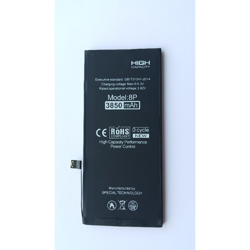 Battery "Di-Power" (higher capacity) for iPhone 8 Plus 3850mAh