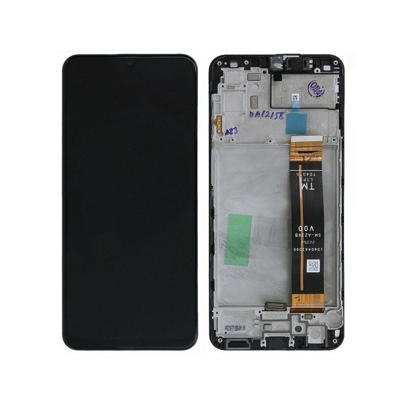 LCD screen Samsung A236 A23 5G with touch screen and frame Black original (service pack)
