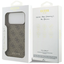 Guess Guess 4G Classic Case for iPhone 17 Pro Max - Brown