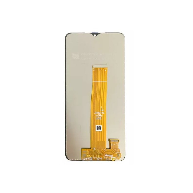 Ekranas Samsung A022F / M127 A02 / M12 (A022F LCD brown flex) su lietimui jautriu stikliuku Black originalus