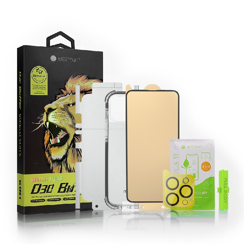 Bestsuit 6in1 SET Apple iPhone 11 Pro Max (tempered glass flexi,back housing protector,camera lens tempered glass,cloths