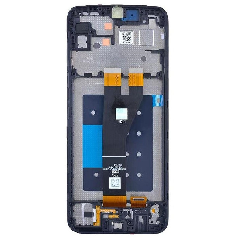 LCD screen Samsung A146 A14 5G 2023 with touch screen and frame Black original (service pack)