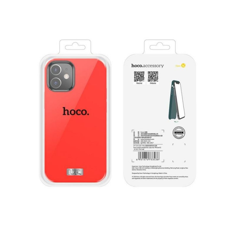Case "Hoco Pure Series" for iPhone 12 Mini red