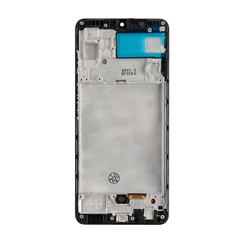 LCD screen Samsung A325 A32 4G 2021 with touch screen with frame Black OLED (real size)