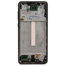 LCD screen Samsung A336 A33 5G 2022 with touch screen and frame Black OLED (real size)