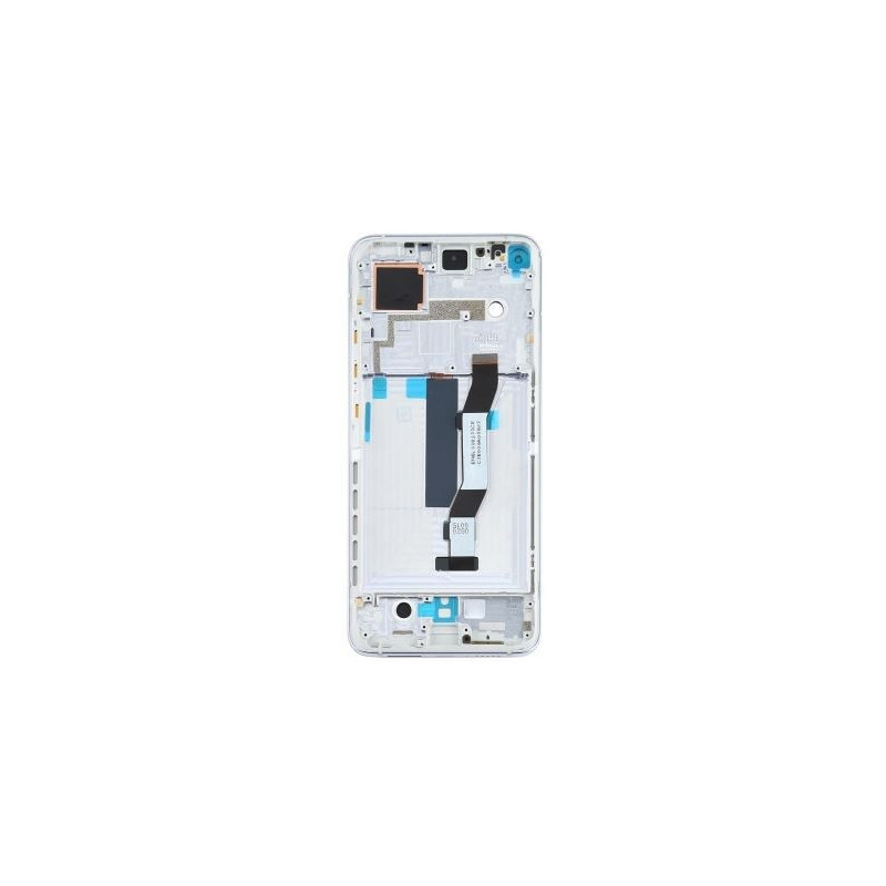 LCD screen Xiaomi Mi 10T / Mi 10T Pro with touch screen with frame Silver original (service pack)