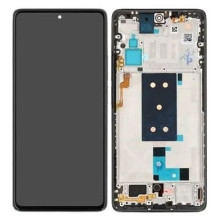 LCD screen Xiaomi 11T Pro 5G with touch screen with frame Meteorite Grey original (service pack)