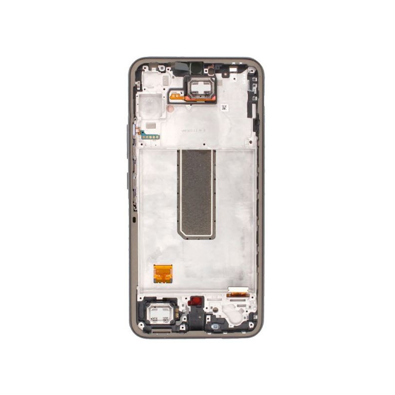 LCD screen Samsung A346 A34 5G 2023 with touch screen and frame Silver original (service pack)