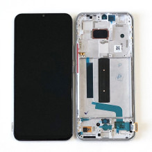LCD screen Xiaomi Mi 10 Lite 5G with touch screen with frame Grey / Tarnish original (service pack)