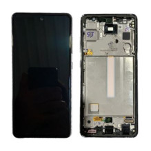 LCD screen Samsung A525 / A526 A52 4G / 5G 2021 with touch screen with frame Awesome White original (service pack)