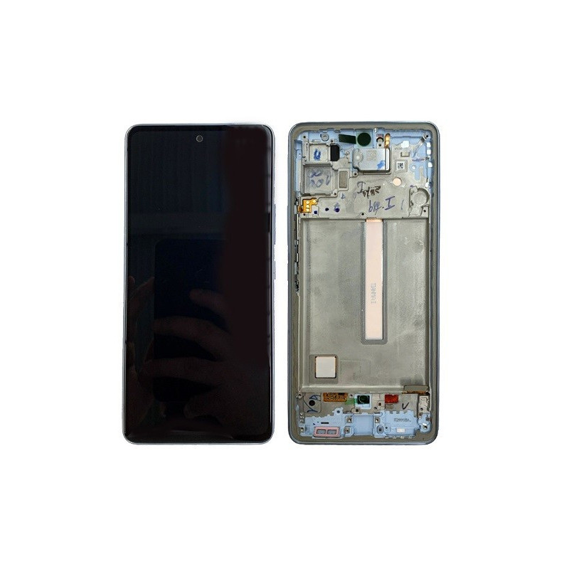 LCD screen Samsung A536 A53 5G 2022 with touch screen and frame Awesome Blue original (service pack)