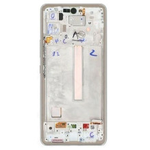 LCD screen Samsung A536 A53 5G 2022 with touch screen and frame Awesome White original (service pack)