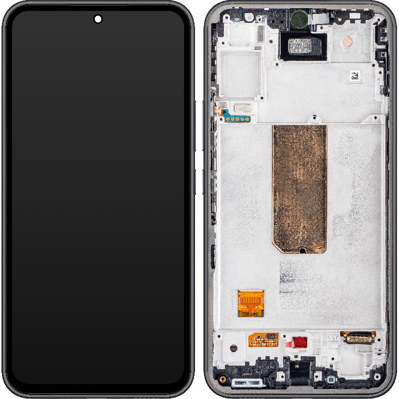 LCD screen Samsung A546 A54 5G 2023 with touch screen and frame Graphite original (service pack)