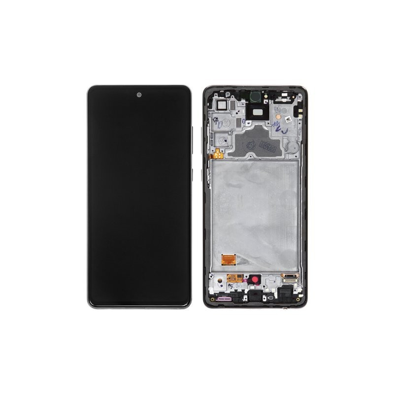 LCD screen Samsung A725 / A726 A72 4G / 5G with touch screen with frame Black original (service pack)