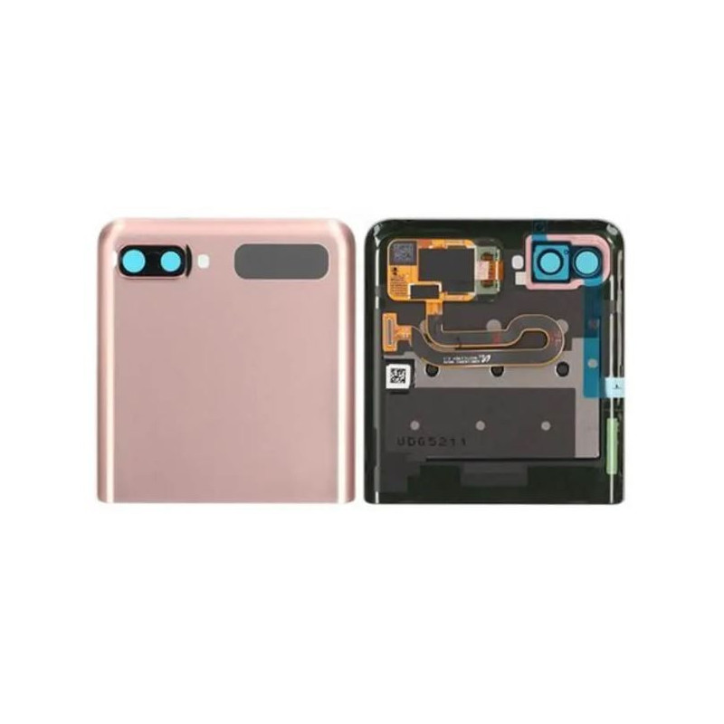 Ekranas Samsung F707 Z Flip 5G su lietimui jautriu stikliuku ir rėmeliu išorinis (Outer) Mystic Bronze originalus (used 