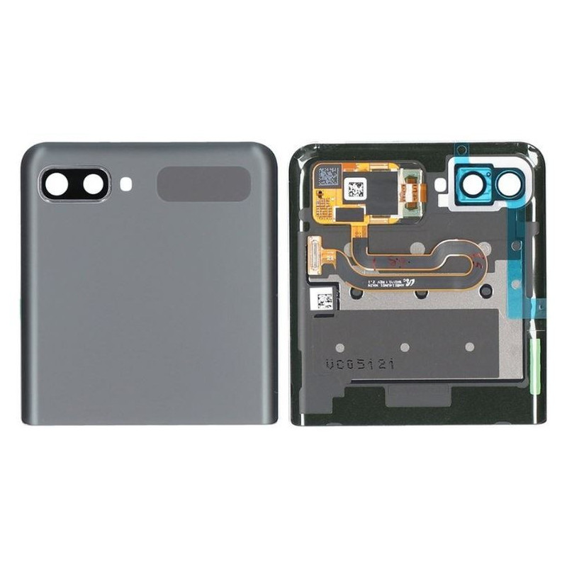 LCD screen Samsung F707 Z Flip 5G with touch screen with frame (Outer) Mystic Grey original (used Grade C)