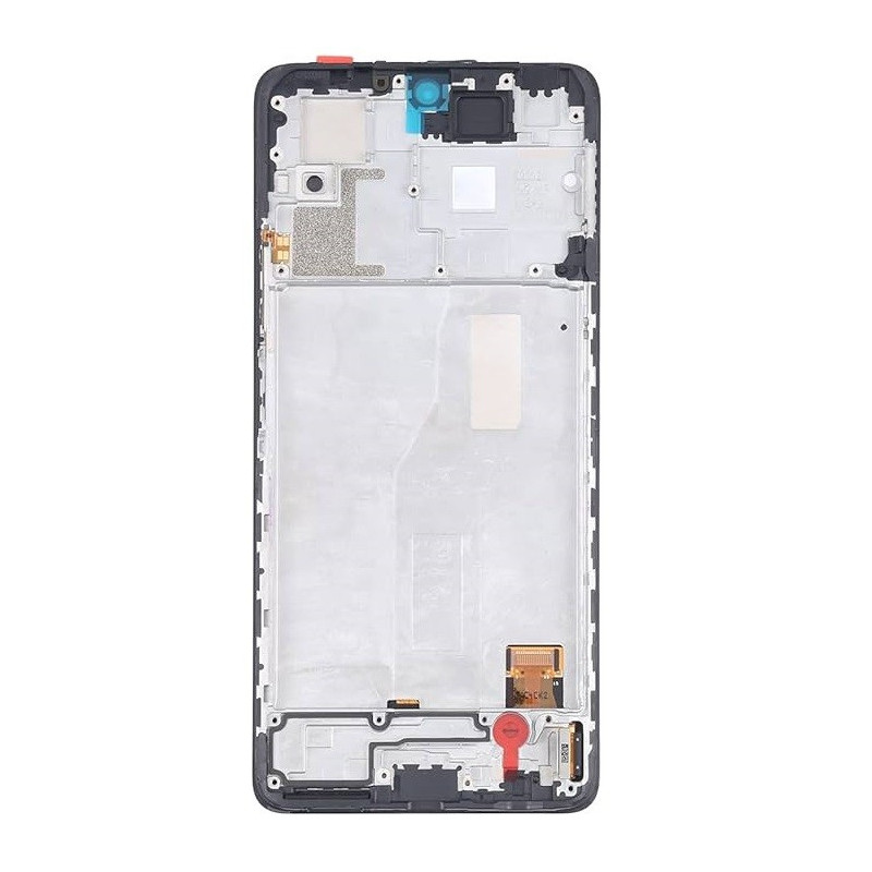 Ekranas Xiaomi Redmi Note 10 Pro 4G 2021 su lietimui jautriu stikliuku ir rėmeliu Black OLED
