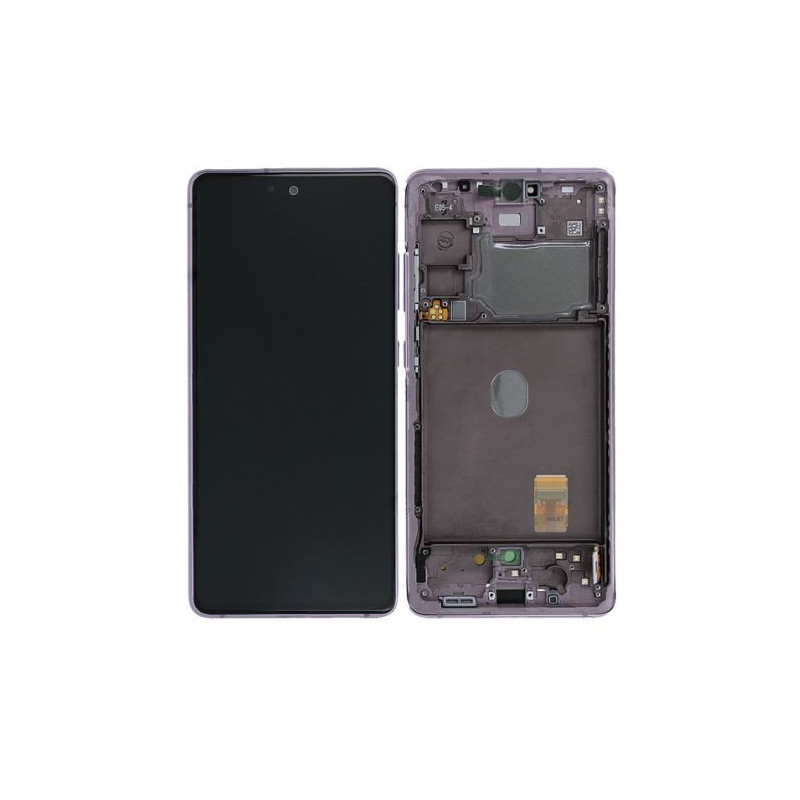 LCD screen Samsung G780 / G781 S20 FE with touch screen and frame Cloud Lavender original (service pack)