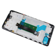 Ekranas Xiaomi Redmi Note 12 Pro+ 5G su lietimui jautriu stikliuku ir rėmeliu Midnight Black originalus (service pack)