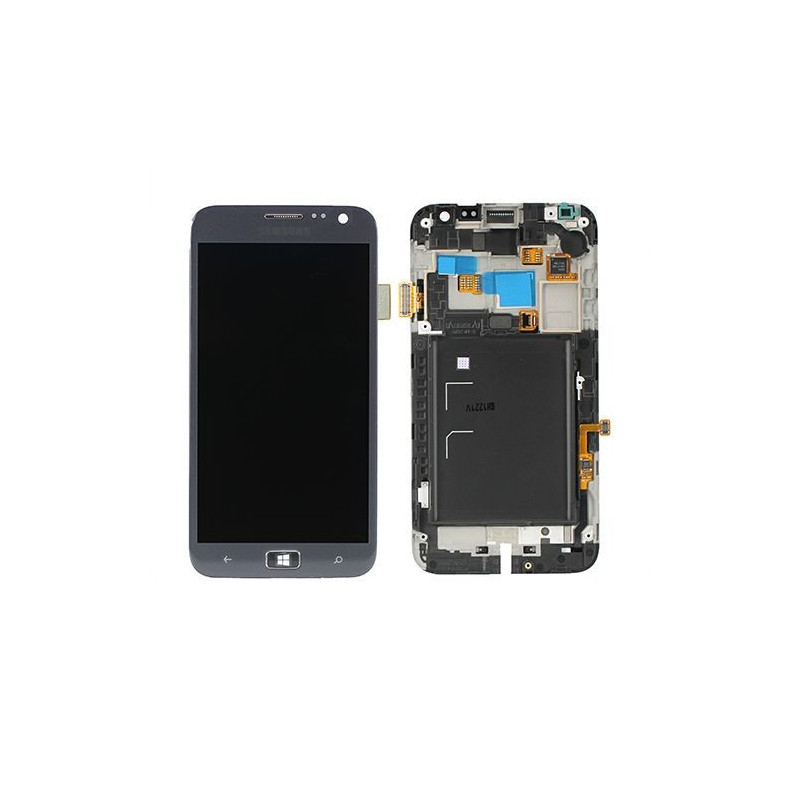 LCD screen Samsung i8750 Aktiv S with touch screen and frame Grey original (service pack)
