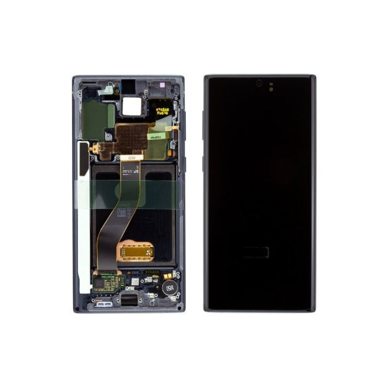 LCD screen Samsung N970F Note 10 with touch screen and frame black original (used Grade C)