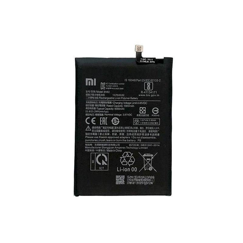 Akumuliatorius originalus Xiaomi Redmi 9T / Redmi Note 9 4G / Poco M3 6000mAh BN62