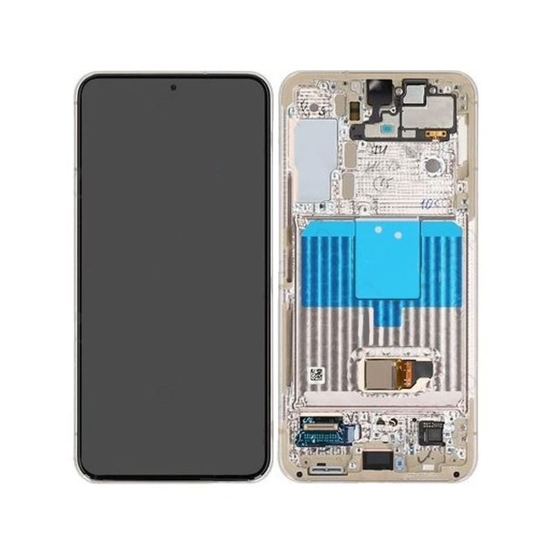 LCD screen Samsung S901 S22 5G with touch screen and frame Violet original (service pack)