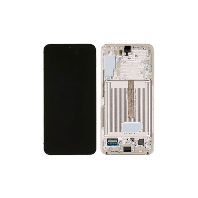 LCD screen Samsung S906 S22 Plus with touch screen and frame Violet original (service pack)