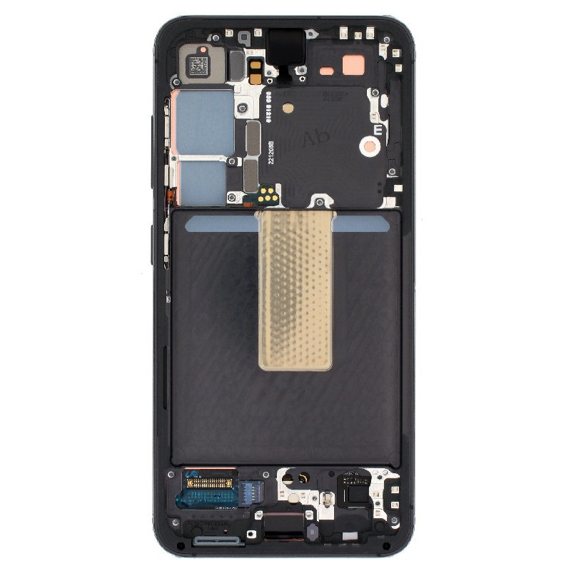 LCD screen Samsung S911 S23 5G with touch screen and frame Phantom Black original (service pack)
