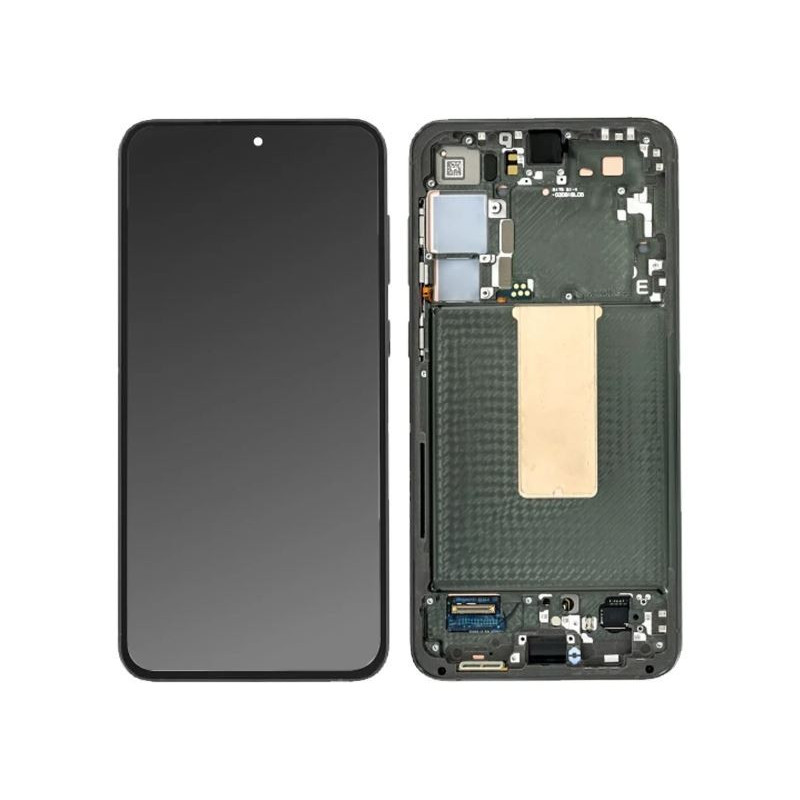 LCD screen Samsung S916 S23+ 5G with touch screen and frame Green original (service pack)