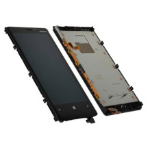 Ekranas Microsoft (Nokia) Lumia 920 su lietimui jautriu stikliuku ir rėmeliu Black originalus (used Grade B)